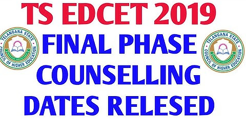 TS EDCET FINAL PHASE COUNSELLING 2019 || TSEDCET PHASE 2 COUNSELING 2019