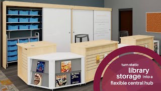 Demco Show & Stow System for Public Libraries
