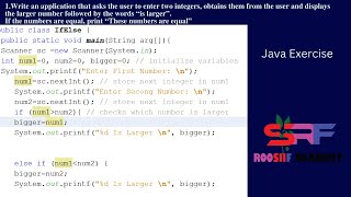 Write an application that asks the user to enter two integers obtains from the user ||Java Questions