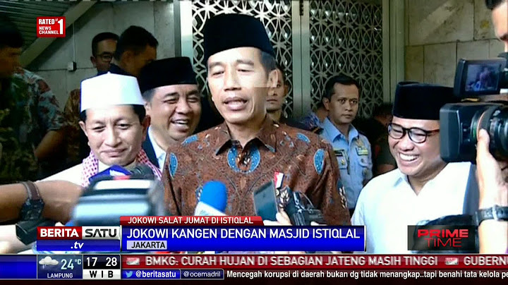 Jokowi Salat Jumat di Masjid Istiqlal