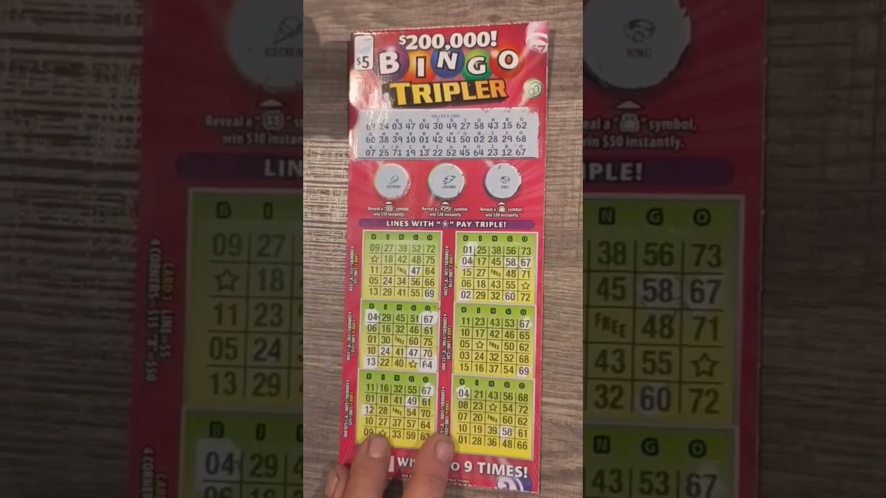 5 dollar bingo tripler 🤑 