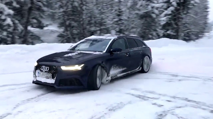 Audi RS6 C7 750 л.с атакует снег!