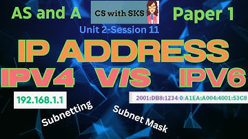 IP Addresses - IPv4 v/s IPv6 along with Subnetting & subnet mask