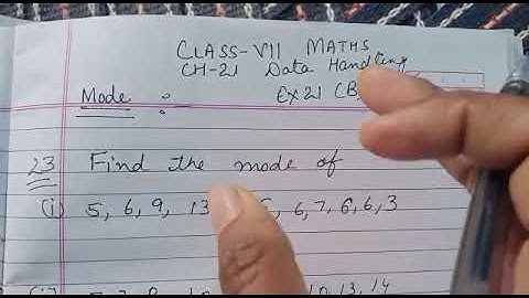 Q23 Ex-21B ch-Data Handling class VII ICSE BOARD maths by love with mathematics