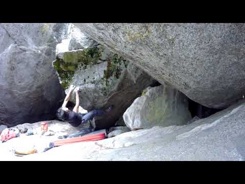 Beta Video for climb Distractions v9, Lake Tahoe