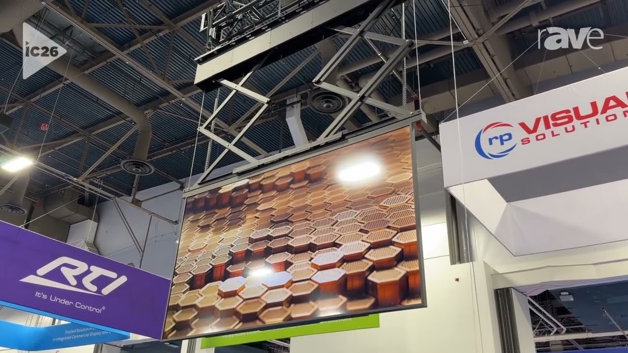 InfoComm 2026: rp Visual Solutions Demos Custom 110″ Display Lift System