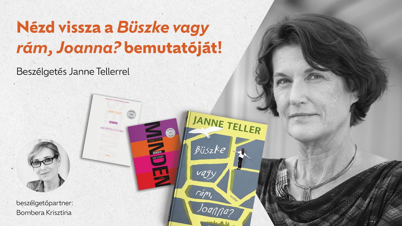 Janne Teller és dr. Bombera Krisztina beszélgetése a Könyvfesztiválon!