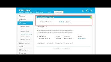 How to Configure MAC filtering on TP Link Router