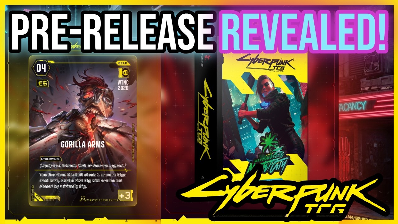 Cyberpunk TCG Prerelease Announced! Everything You Need to Know