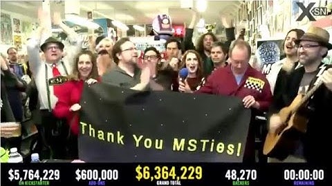 MST3K Is Back! Final Minute of MST3kathon! Singing the theme song!