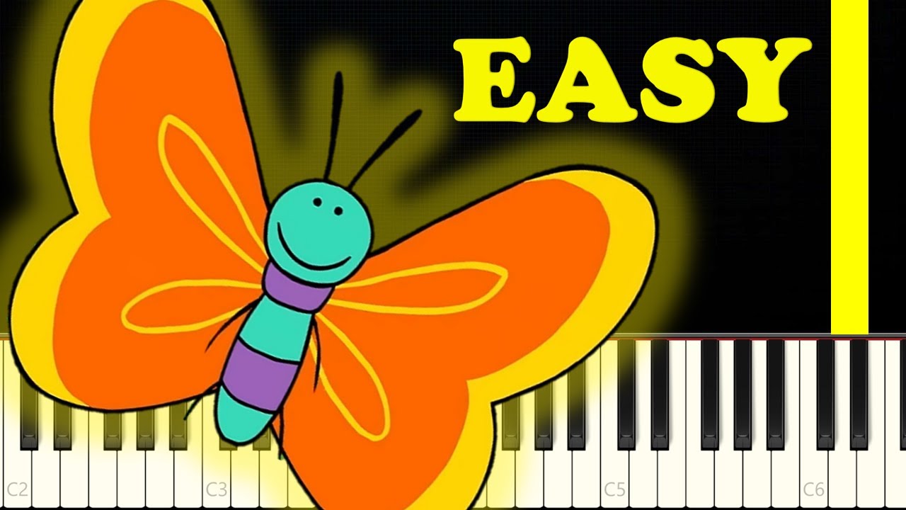🦋🐞🐝 Super Simple Songs Butterfly Ladybug Bumblebee Piano Tutorial 🎹