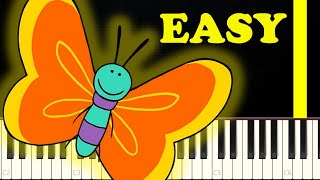 🦋🐞🐝 Super Simple Songs Butterfly Ladybug Bumblebee Piano Tutorial 🎹
