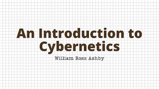 An Introduction to Cybernetics - William Ross Ashby