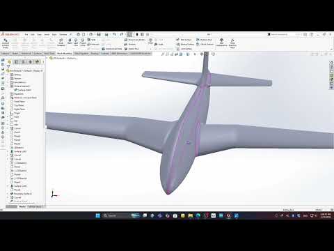 I am attempting to 3D model frame of Bayraktar Akinci UAV in Solidworks 