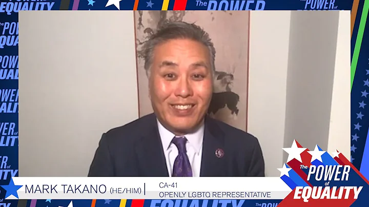 Openly LGBTQ Representative Mark Takano speaks at HRC's LGBTQ Inaugural Event