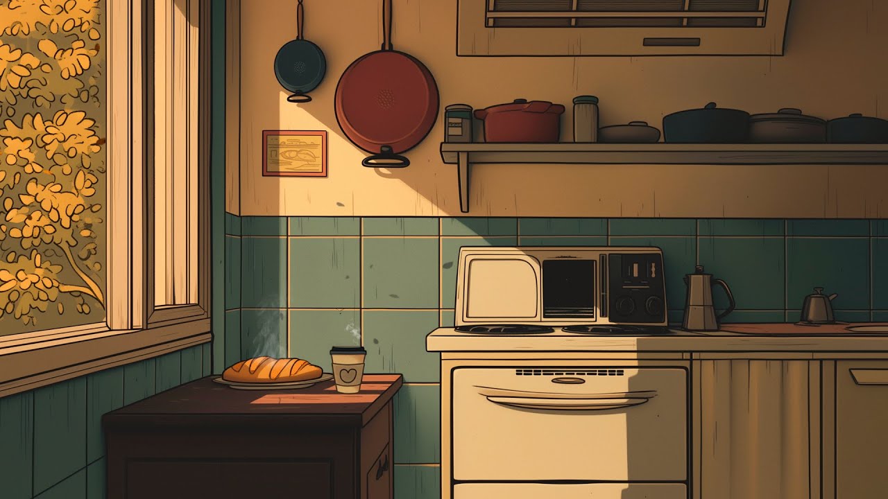 Cozy kitchen with Relaxing Lofi Playlist ☕🥪 Lofi heal - Lofi Study ...