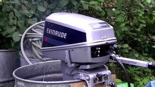 8HP Evinrude Start Up & Overview of Carburetor Adjusting Screws