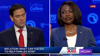 Watch | Name-calling, cheating accusations fuel fiery debate between Marco Rubio and Val Demings