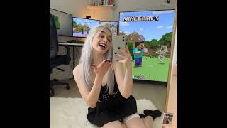 minecraft için arkadaş arıyorum #minecraft  #blonde #egirl #gamergirl