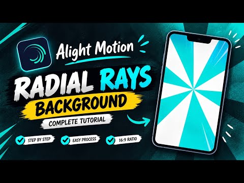 How to Create a Radial Rays Background in Alight Motion | Smooth Cinematic Background Tutorial