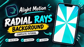 How to Create a Radial Rays Background in Alight Motion | Smooth Cinematic Background Tutorial