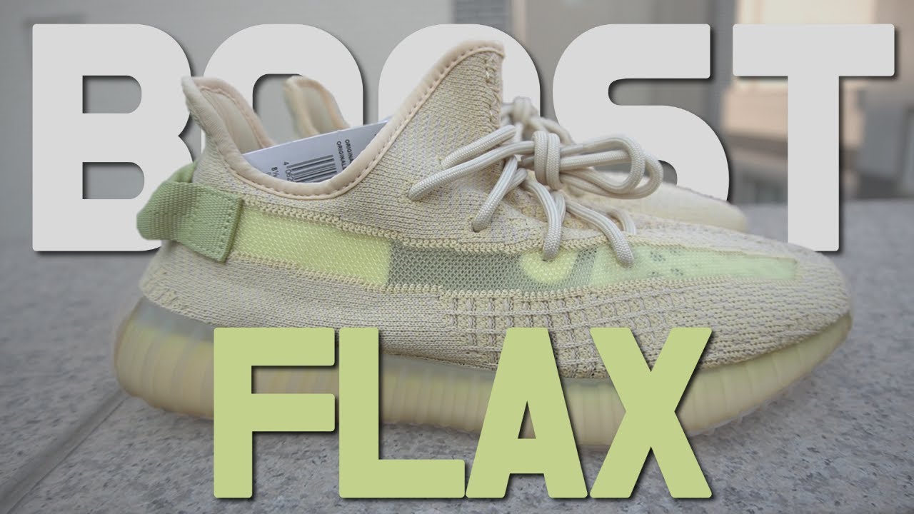 yeezy 350 flax on feet