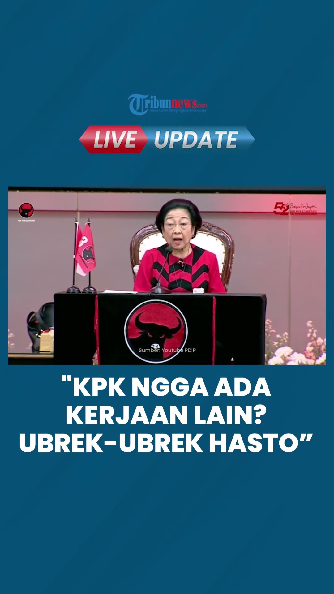 Cenderung Membela, Megawati Sebut KPK Kurang Kerjaan Tersangkakan Hasto: Nggak Ada Kerjaan Lain?