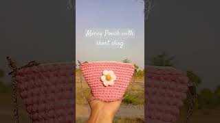 Money Pouch with short sling | Made with ribbon thread | Colors customisations available| Buy it now