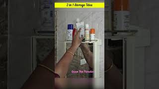2 in 1 Bathroom Storage  - Space-Saving Multipurpose Mirror Cabinet for Smart Storage