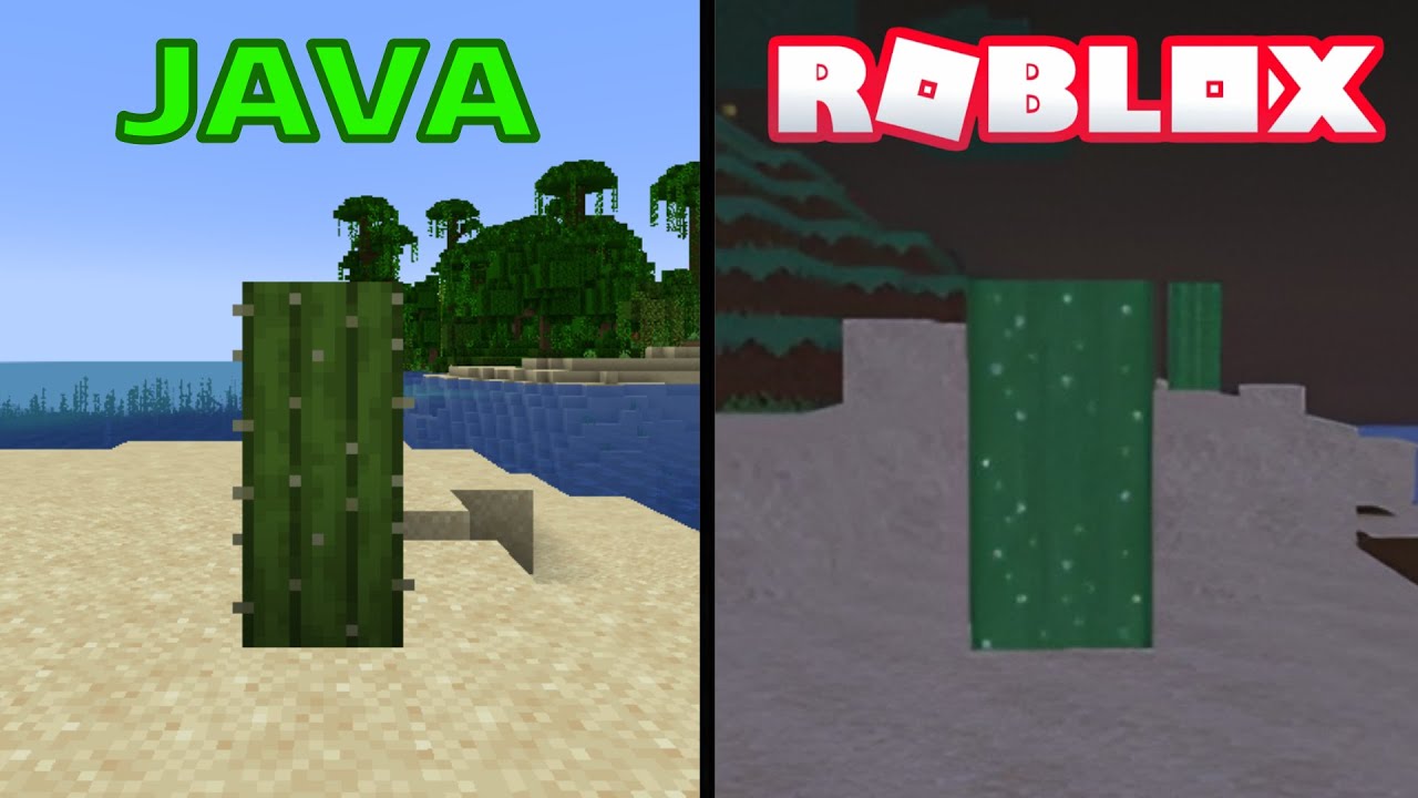 minecraft java vs roblox - YouTube