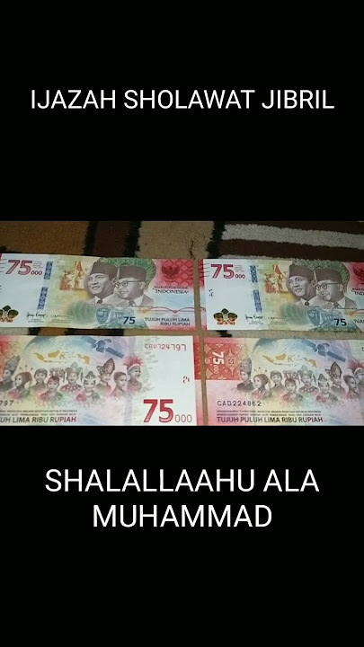 IJAZAH SHOLAWAT JIBRIL UNTUK KAYA RAYA  & TERKABUL SEMUA HAJAD
