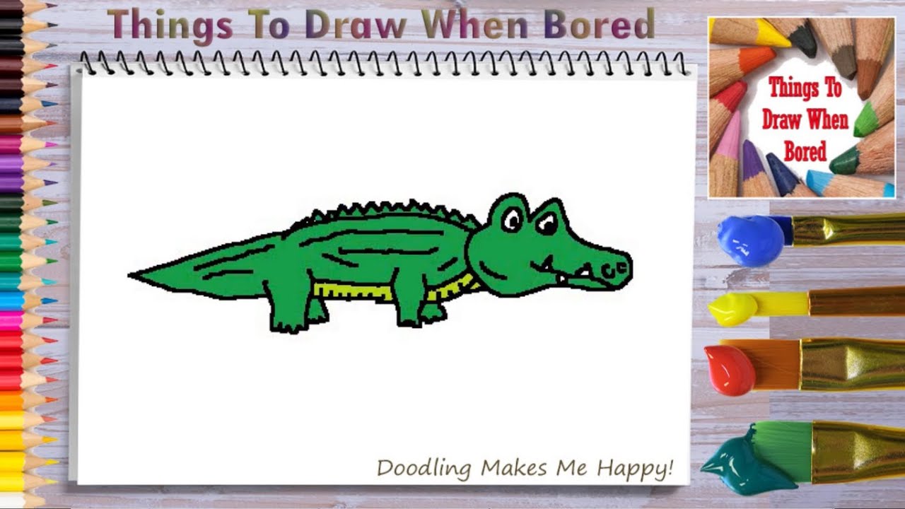 How To Draw An Alligator ( 'How To Draw Alligator' ) - How To Draw A