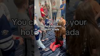 Download Lagu POV: You check into a hotel in Canada! 😂😳 #hockey MP3