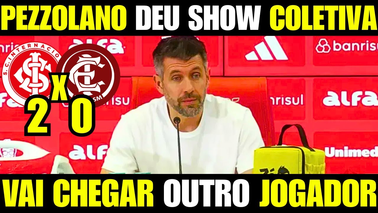 💥COLETIVA! PEZZOLANO DEU O PAPO PRA TORCIDA "TORCEDOR VAI FICAR FELIZ" INTERNACIONAL 2X0 INTER - SM