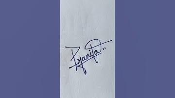 Pranita💗 name signature|#handwriting #youtubeshorts #shorts #signature #signwriting #trending #diy