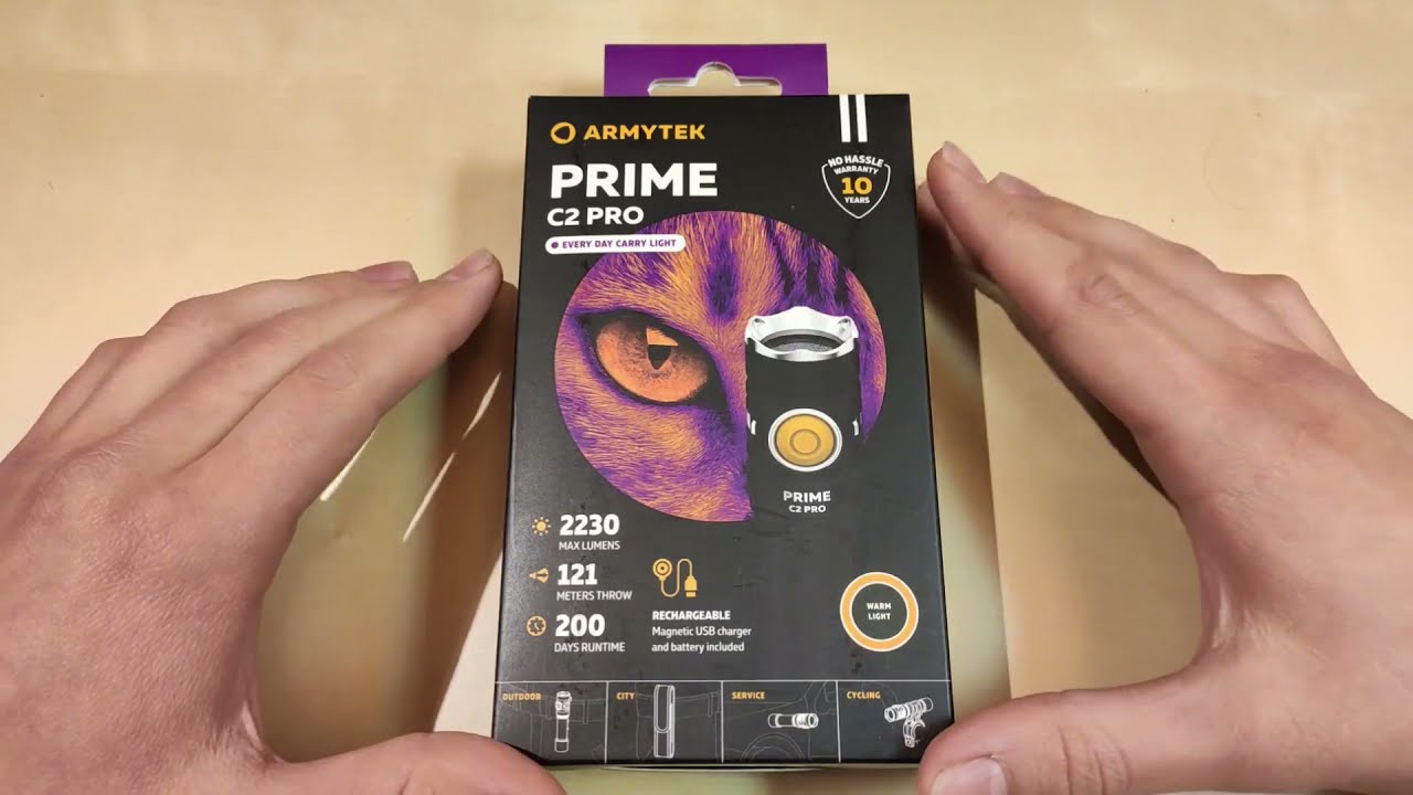 Armytek Prime C2 Pro v4 Review - Perfect EDC Flashlight with over 2300 lumens and multiple options