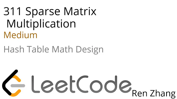 Leetcode 311 Sparse Matrix Multiplication