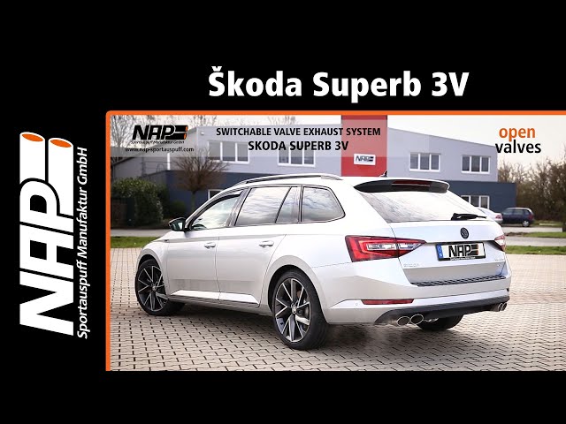 NAP Klappenauspuff ▷ Škoda Superb 3V - Soundcheck 
