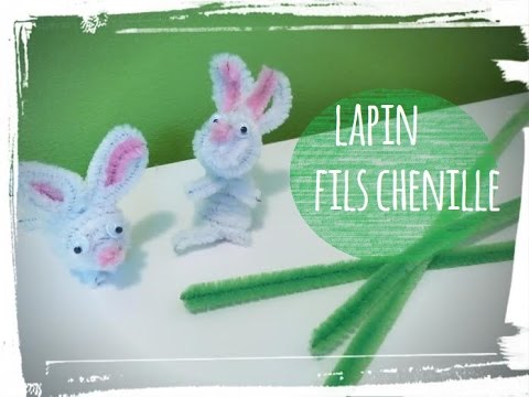 Tuto/DIY Lapin en fil chenille 🐰 