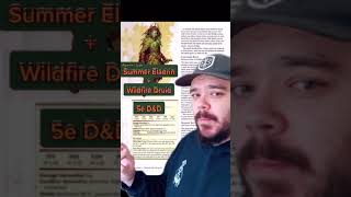 Summer Eladrin Wildfire Druid 5E D&D