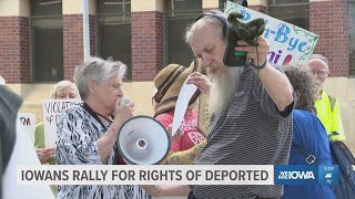 Iowans protest Trump's mass deportation, rally for due process rights