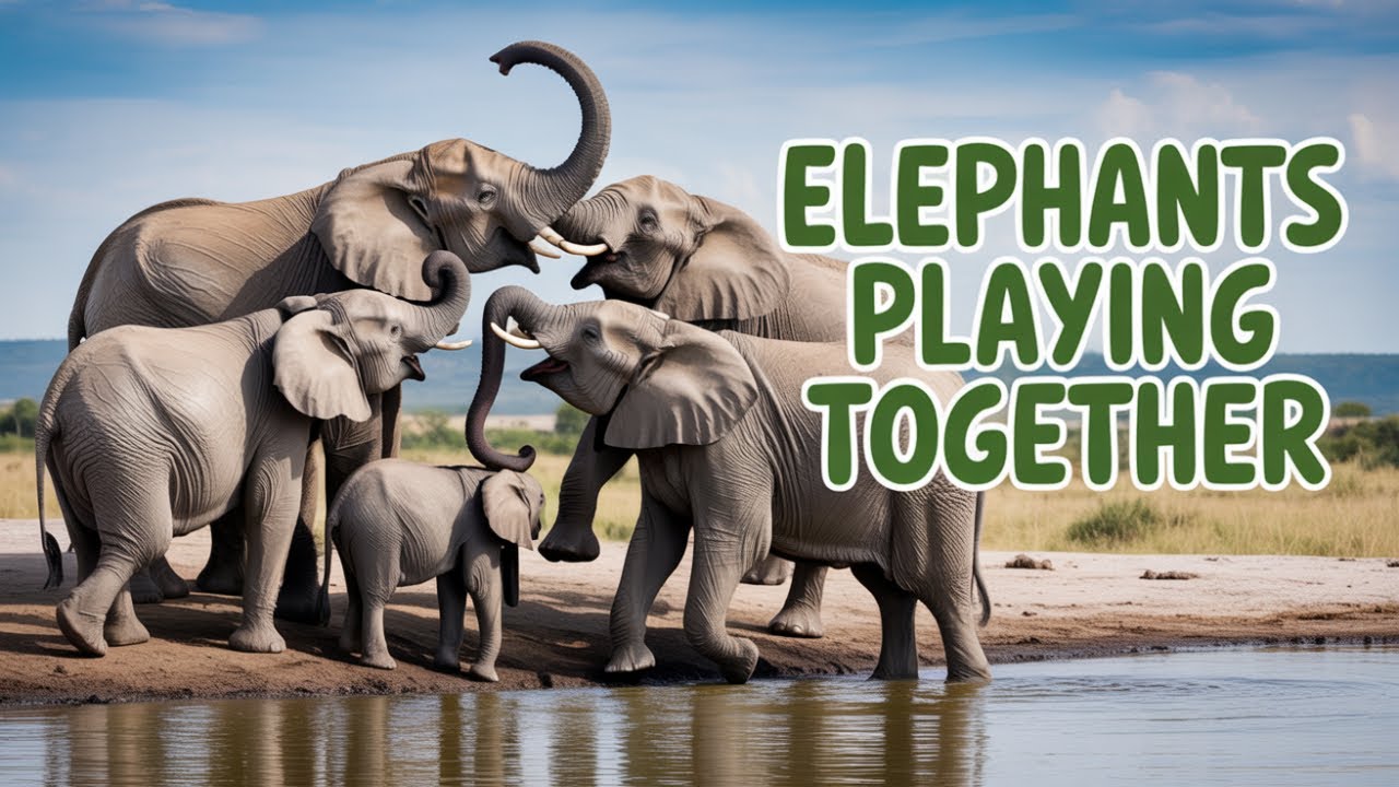 Baby Elephant Running Back to Mom After the Fall!