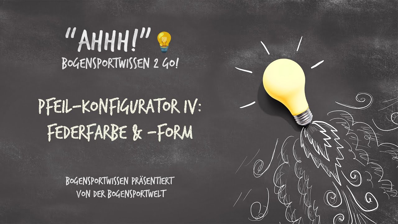 Bogensportwissen to Go - Ahh No. 37: Dein Custom-Pfeil IV - Form & Farbe der Befiederung