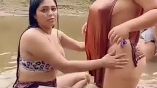 disfrutando del baño del río // Jennifer granda | Andrea granda|Yanina Molina