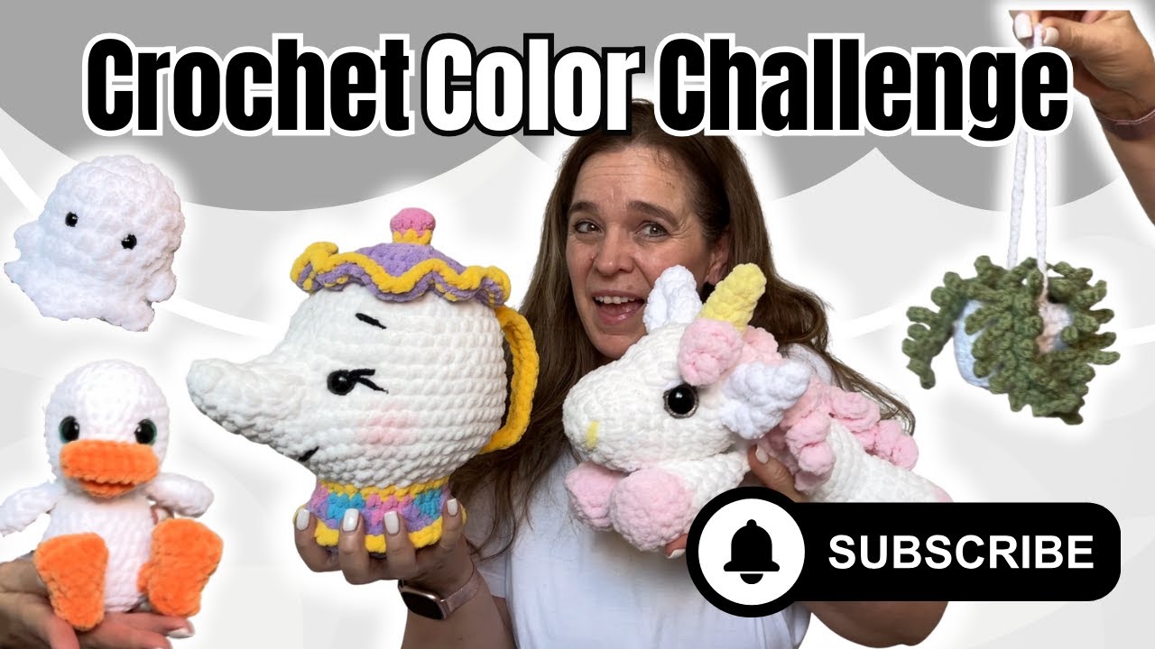 Crochet Color Challenge: All Things White 🧶✨ (9 New Patterns + Sneak Peek!)