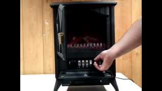900W/1800W Electric Fireplace Heater with Flame Fire Effect Burner Look Fan  Heat - YouTube