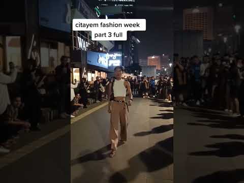 citayem fashion week ! scbd sudirman jakarta kok pada jadi kayak gini ya