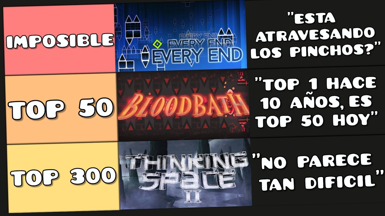 NOOB Rankea los Niveles Más DIFICILES de GEOMETRY DASH