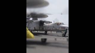 -18 Super Hornet and E-2 Hawkeye Ready For Take Off From USS Ronald Reagan Carrier