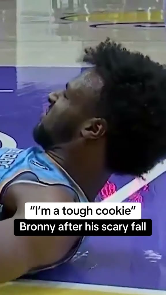 Bronny was ok and able to get up on his own after this play ?